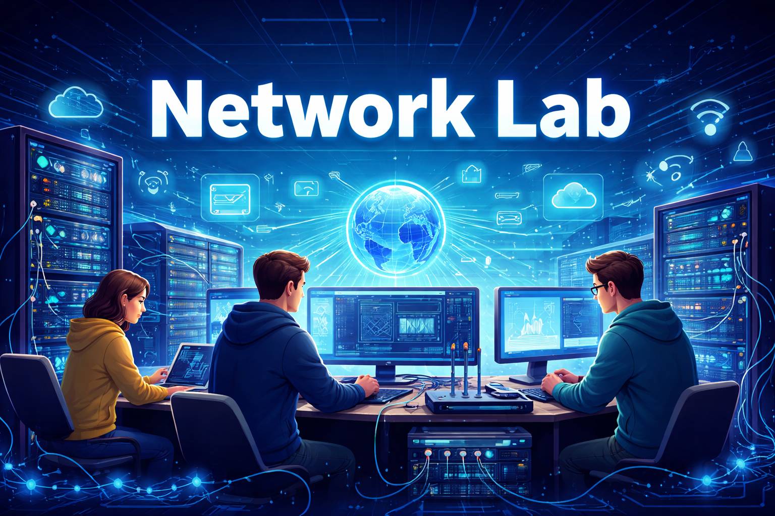 The Network Lab course provides hands-on experience in designing, configuring, and troubleshooting computer networks.